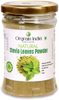 Orgrain India Stevia Leaves Powder 100g | Natural & Sugar Free | Zero Calorie Sweetner Sweetener(100 g)