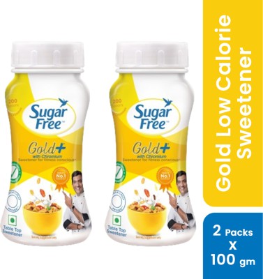 Sugar free Gold+, 100 g Jar (Pack of 2) | India No.1 Sweetner| Sweet like Sugar Sweetener(100 g, Pack of 2)