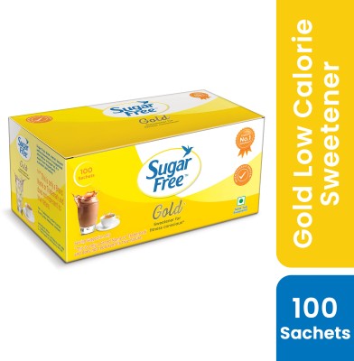 Sugar free Gold, 100 Sachet| India No.1 Sweetner| Sweet like Sugar with Low Calories Sweetener(75 g)