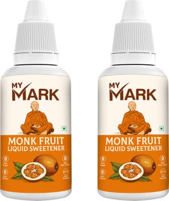 My mark Monkfruit Liquid Drops – Natural Zero-Calorie Sugar Substitute Sweetener Sweetener(30 ml, Pack of 2)