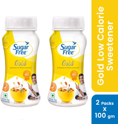 Sugar free Gold+, 100 g Jar (Pack of 2) | India No.1 Sweetner| Sweet like Sugar Sweetener(100 g, Pack of 2)