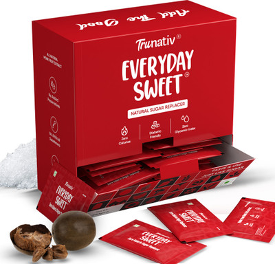 TruNativ Everyday Sweet, 60 Sachets, Natural 1:1 sugar replacer, Monk fruit Sweetener(240 g)