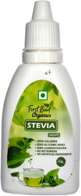 First Bud Organics Stevia Drops Liquid - 20 ml | 400 servings | Keto Diet | Zero Glycemic Index Sweetener(20 ml)