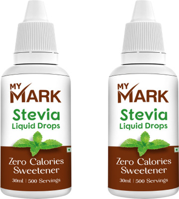 My mark Stevia Sweetener Sugar Free Zero Calorie Diabetic Friendly- 30ml- (pack of 2) Sweetener(30 ml, Pack of 2)