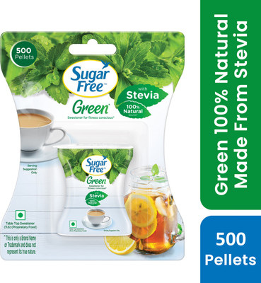 Sugar free Green Stevia, Made from 100% Natural Meethi Tulsi (Stevia) leaves Sweetener(500 Pellet)