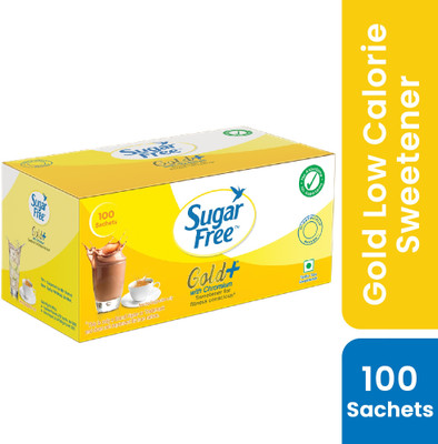 Sugar free Gold, 100 Sachet| India No.1 Sweetner| Sweet like Sugar with Low Calories Sweetener(75 g)
