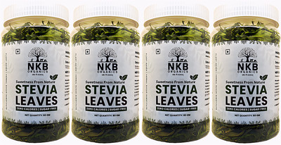 NKB ORGANICS Pure Organic Stevia Dry Leave (320gm) (Pack of 4) Sweetener(320 g, Pack of 4)