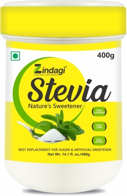 Zindagi Stevia White Powder | Natural Sugar|Free Sweetener| Vegan Friendly Sweetener(400 g)