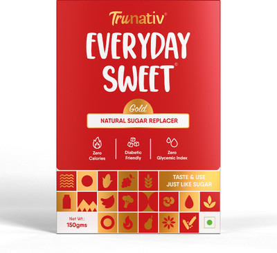TruNativ Everyday Sweet Gold, Allulose & Monkfruit Powder, 1:1 Sugar Replacer, Diabetic Sweetener(150 g)