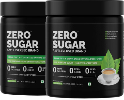 Ketofy Zero Sugar | Stevia & Monk Fruit Sweetener | Ultra Low GI | Sugar Free | Keto Sweetener(800 g, Pack of 2)