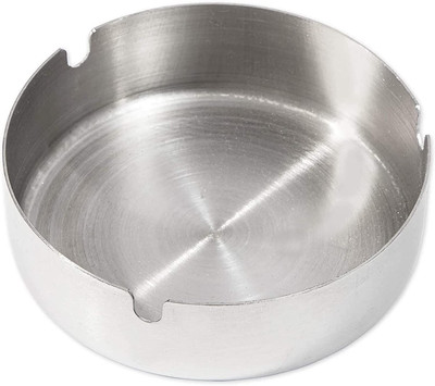 Picfest Silver Stainless Steel Ashtray