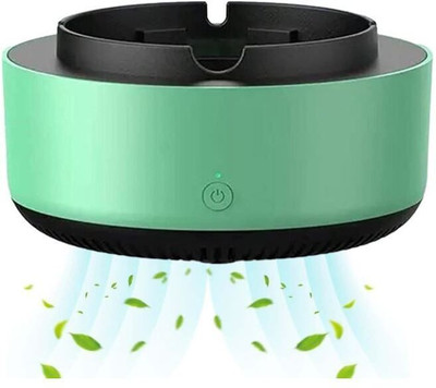 Kudh Products Windproof Compact Ashtray Green Plastic Ashtray(Pack of 1)