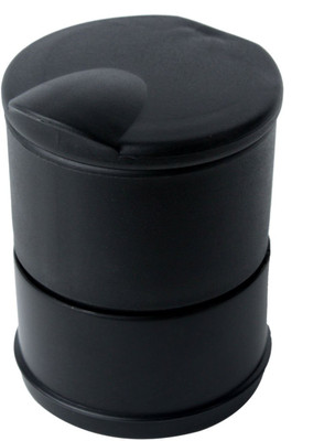 carempire Black Plastic Ashtray(Pack of 1)