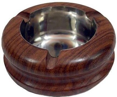 nohand Beautiful Decorative Antique Wooden Ash Tray| Made with Rosewood-1pc Brown Wood Ashtray(Pack of 1)