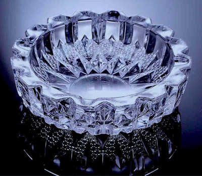 OFM Glass Ash Tray, Ash Trays for Smoking for Home, Ashtray for Cigarette Clear Glass Ashtray(Pack of 1)