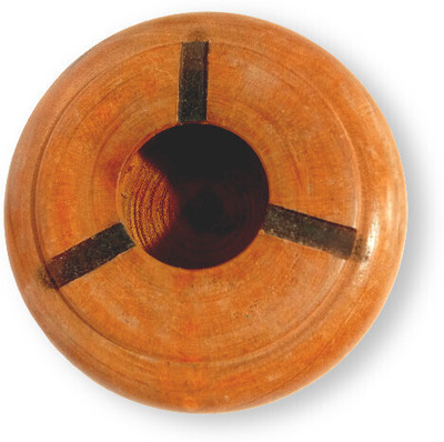 Aaditri crafts Handcrafted Wooden Ashtray with Brass Liner and Floral Inlay Design Brown Wood Ashtray(Pack of 1)