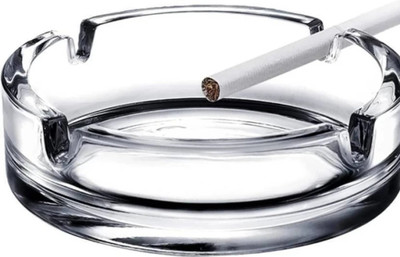 DSRPC Ashtray Glass Roi Clear Glass Ashtray