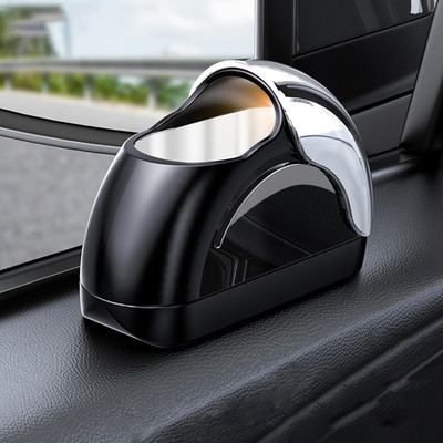 Clefairy Car Ashtray for Smoking – Windproof Portable Car Ash Tray with Lid Black Plastic Ashtray(Pack of 1)