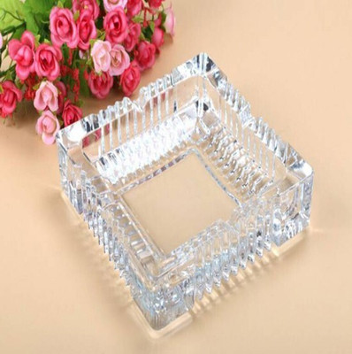 GLAMOROUS NGLASS ASHTREY2 Clear Glass Ashtray(Pack of 1)