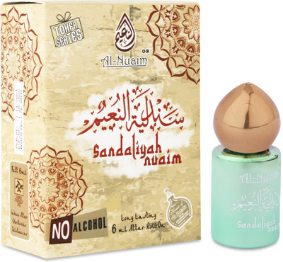 Al-Nuaim Sandaliyah Nuaim 6 ml Attar Roll On | Non ALcoholic, Halal Floral Attar(Floral)