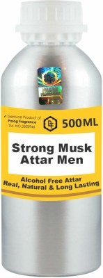 Parag Fragrances Strong Musk Attar Men Attar 500ml Long Lasting Attar Wholesale Pack Floral Attar(Natural)