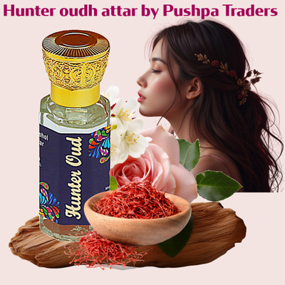Pushpa Traders Hunter Oud Attar 12-ml Herbal Attar(Agarwood)