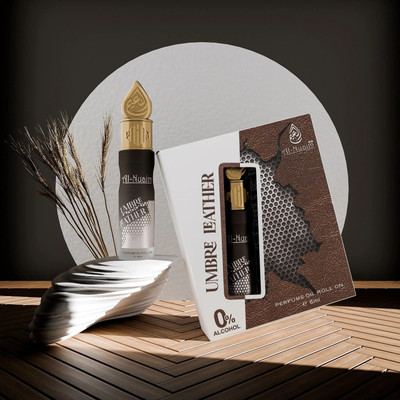 Al-Nuaim Umbre Leather Alcohol Free Attar Roll On - Pack of 2 (6ml Each) Floral Attar(Floral)