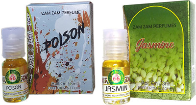 Zam Zam Perfumers Poison and Jasmine 3ml/Piece Long Lasting Attar Floral Attar(Natural)