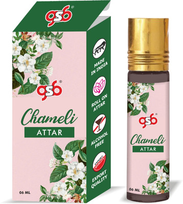 GSB Chameli Pure Natural Attar/Perfume Roll On | Long Lasting | Undiluted | Unisex Floral Attar(Chameli)