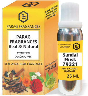 Parag Fragrances 25ml Sandal Musk 79221 Attar With Fancy Empty Bottle Floral Attar(Floral)