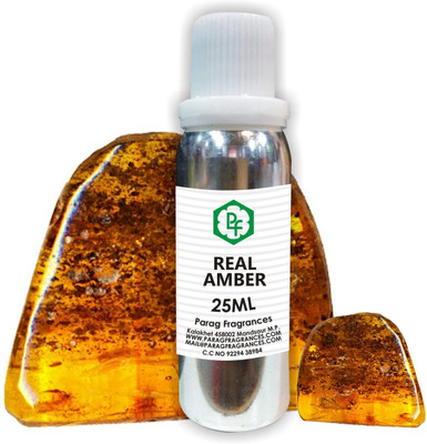 Parag Fragrances REAL AMBER 25ml Long Lasting Attar For Clothes & Religious Use Floral Attar(Floral)