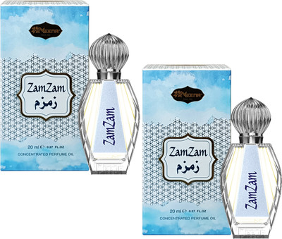 Fruitcolor Zam Zam Attar 20ml Pack 2 Long Lasting Non-Alcoholic Multiple Floral Attar(Floral)