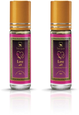 Treajar Love Concentrated Attar Perfume Oil Roll On 6ml each (Pack of 2) Floral Attar(Floral)