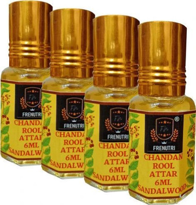 sinegold Attar Sandalwood Perfume for Men and Women, 6 ml PACK 4 Herbal Attar(Sandalwood)