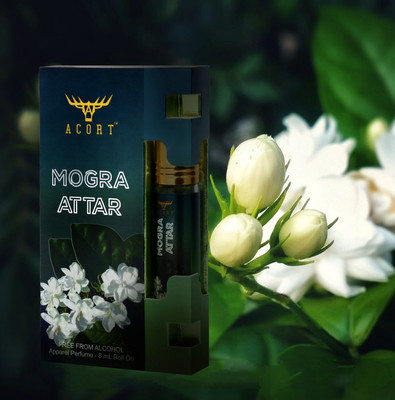 Acort Mogra Attar - Long lasting Concentrated Roll on Perfume - attar Floral Attar(Floral)