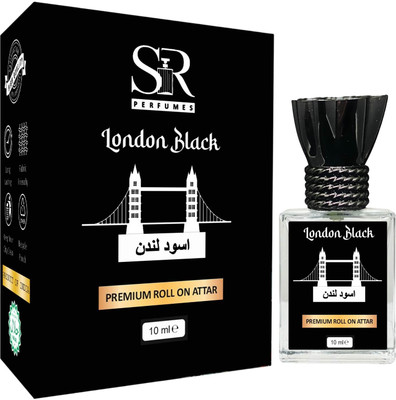 SR PERFUMES LONDON BLACK | 10ml Floral Attar | Unisex Attar Floral Attar(Floral)