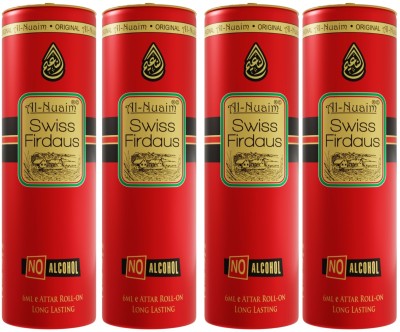 Al-Nuaim Exclusive Series Swiss Firdaus Pack Of 4 (6ml Each) Floral Attar(Floral)