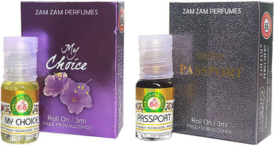 Zam Zam Perfumers My Choice and Passport 3ml/Piece Long Lasting Attar Floral Attar(Natural)
