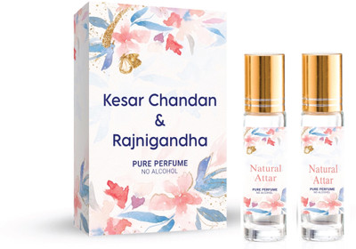 The Rupawat perfumery house NEW Kesar Chandan & Rajnigandha 12 ML(6ml Each) Floral Attar(Natural)