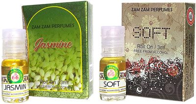 Zam Zam Perfumers Jasmine and Soft 3ml/Piece Long Lasting Attar Floral Attar(Natural)