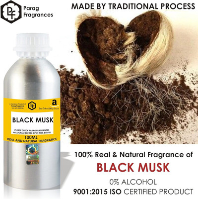 Parag Fragrances BLACK MUSK ATTAR 100ML Attar, Best Attar Herbal Attar(Natural)