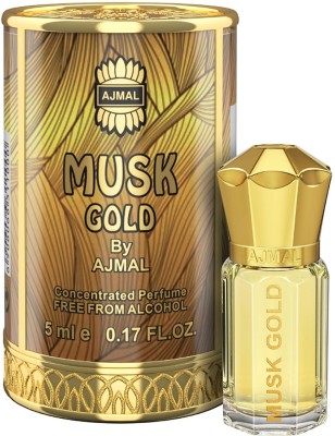 Ajmal MUSK GOLD CP| Unisex Non-Alcoholic | Long Lasting Perfume Men & Women - 5 ML Floral Attar(Woody)