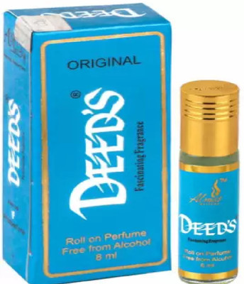 Almas BLUE | Economy Ittar | Alcohol Free Perfume Oil 8ML Floral Attar (Natural) Floral Attar(Natural)