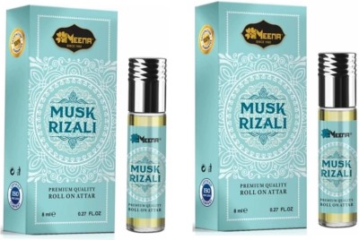 MEENA Musk Rizali 8 Ml Roll on Attar (Pack of 2) Herbal Attar(Musk)