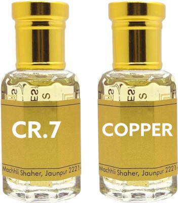 Ali perfumes Copper and CR 7 Best Combo Sweet Fresh fruity Long Lasting Non Alcoholic Attar Floral Attar(Floral, Fruity)