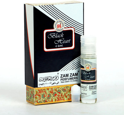 Zam Zam Perfumers Black Heart a most liked product and long lasting Herbal Attar(Blends (mukhallat))