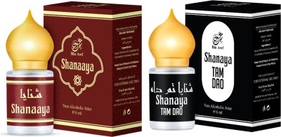 Binawf Shanaya Tam Dao and Shanaya Non-Alcoholic, Unisex Roll-on combo of 2 x 6 ML each Floral Attar(Oud (agarwood), Floral, Musk, Natural)