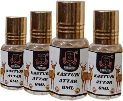 sinegold Kasturi Attar Roll-on 6ml (Long Lasting / Alcohol Free Attar PACK 4 Floral Attar(Floral)