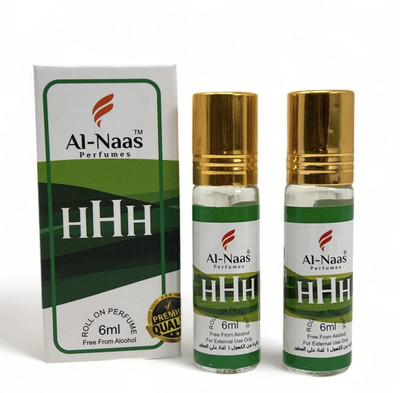 Al-Naas HHH 6ml Roll-On Pack Of 2 Floral Attar(Woody)