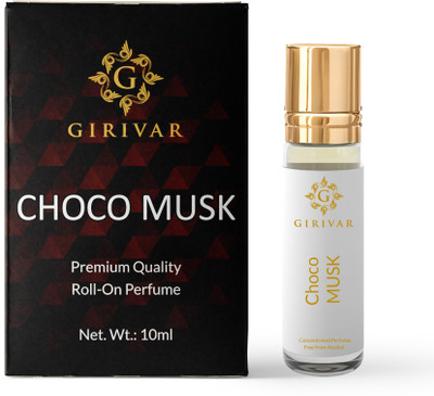 girivar Fragrances Choco Musk l 10 ml Travel-size Roll-on Bottle l Long Lasting Herbal Attar(Natural)